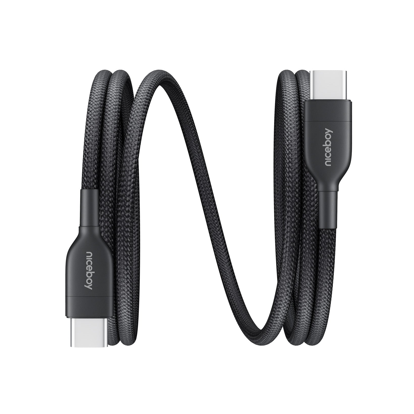 Niceboy Magnetic Charging Cable USB-C to USB-C 240W Black