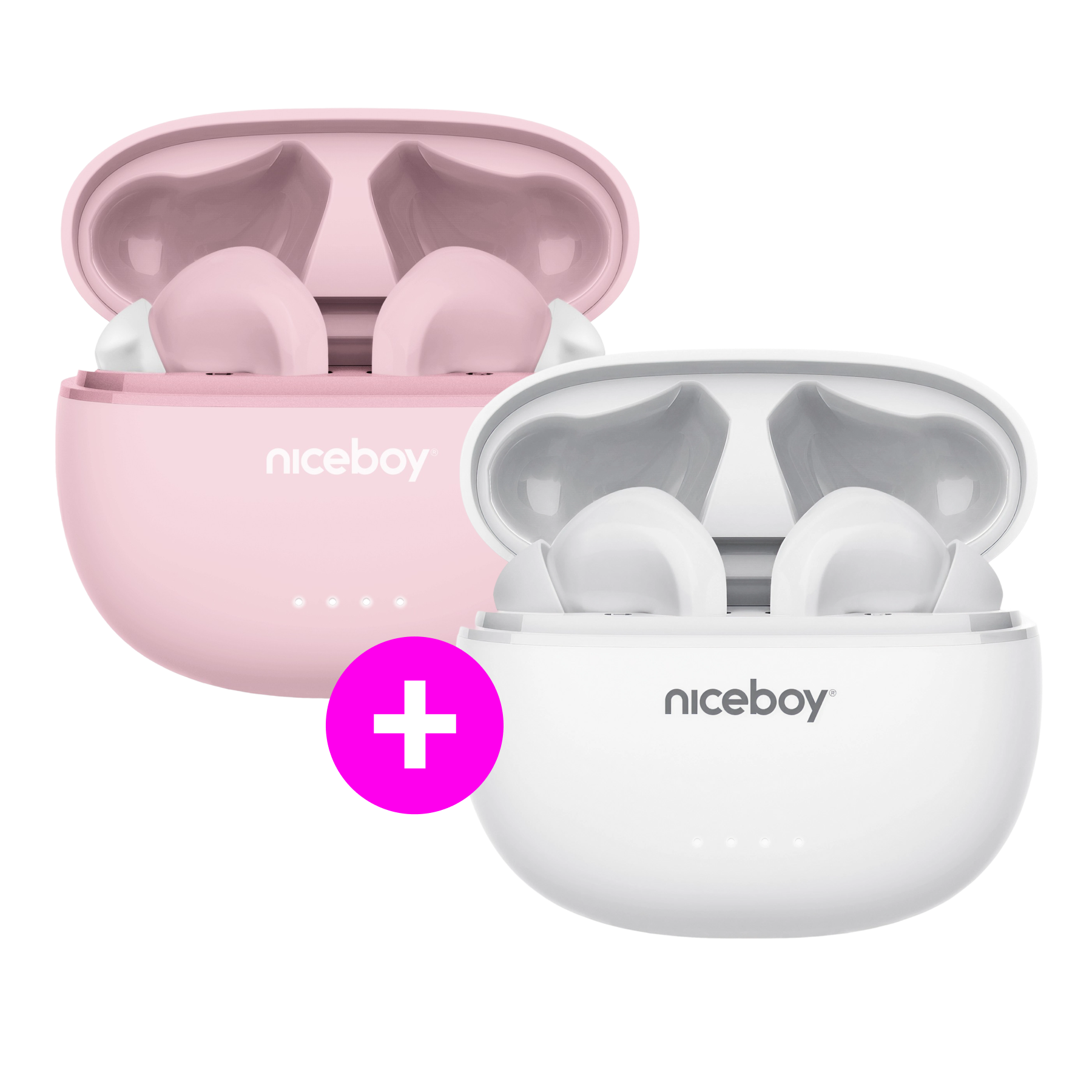 Akční set 2× Pins 3 ANC White + Sakura Pink