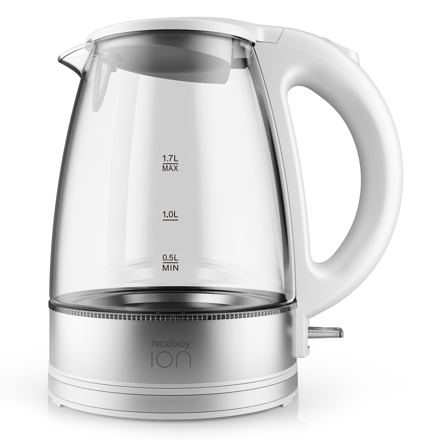 Kettle K1 Crystal Glass White