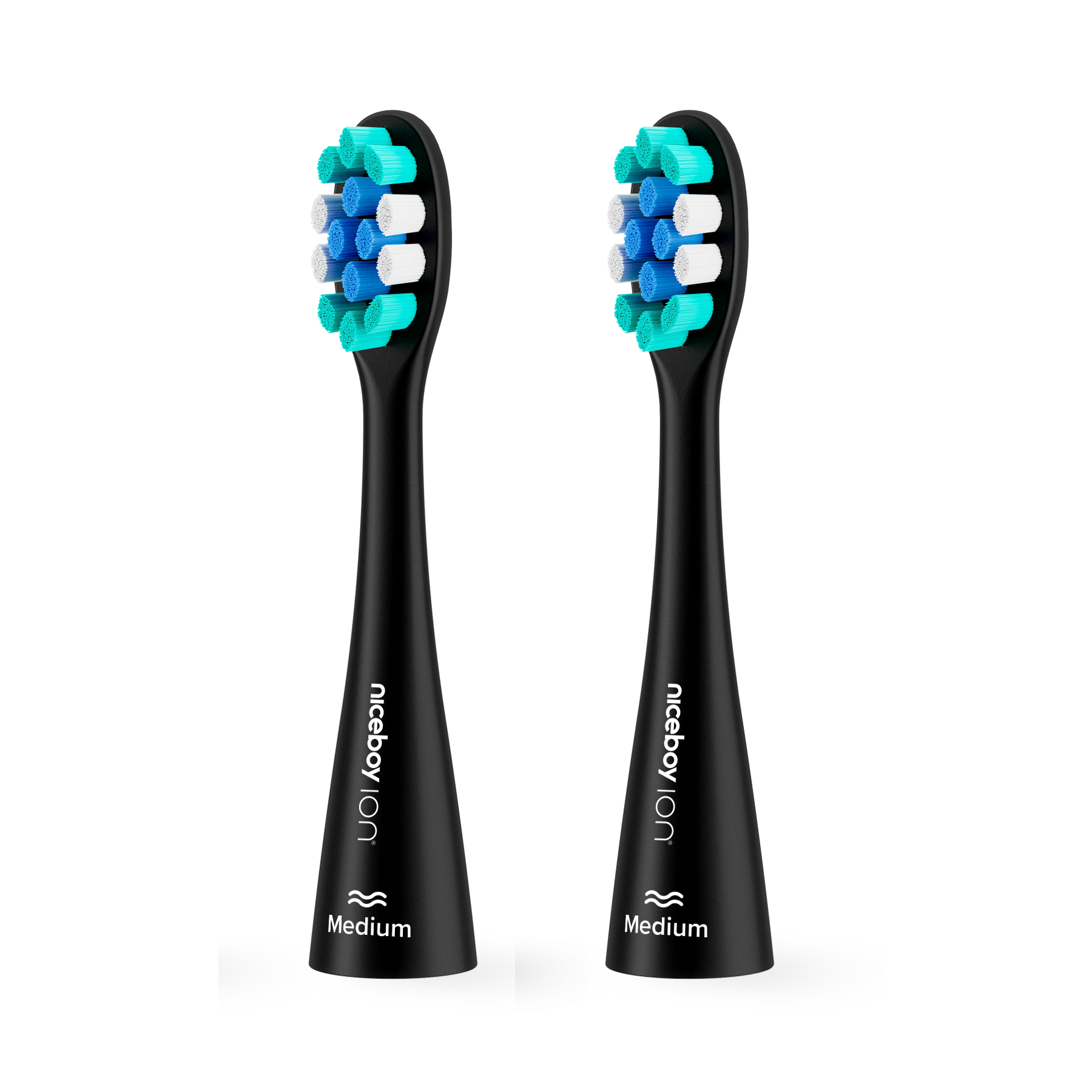 Náhradní hlavice Sonic Medium black 2 ks