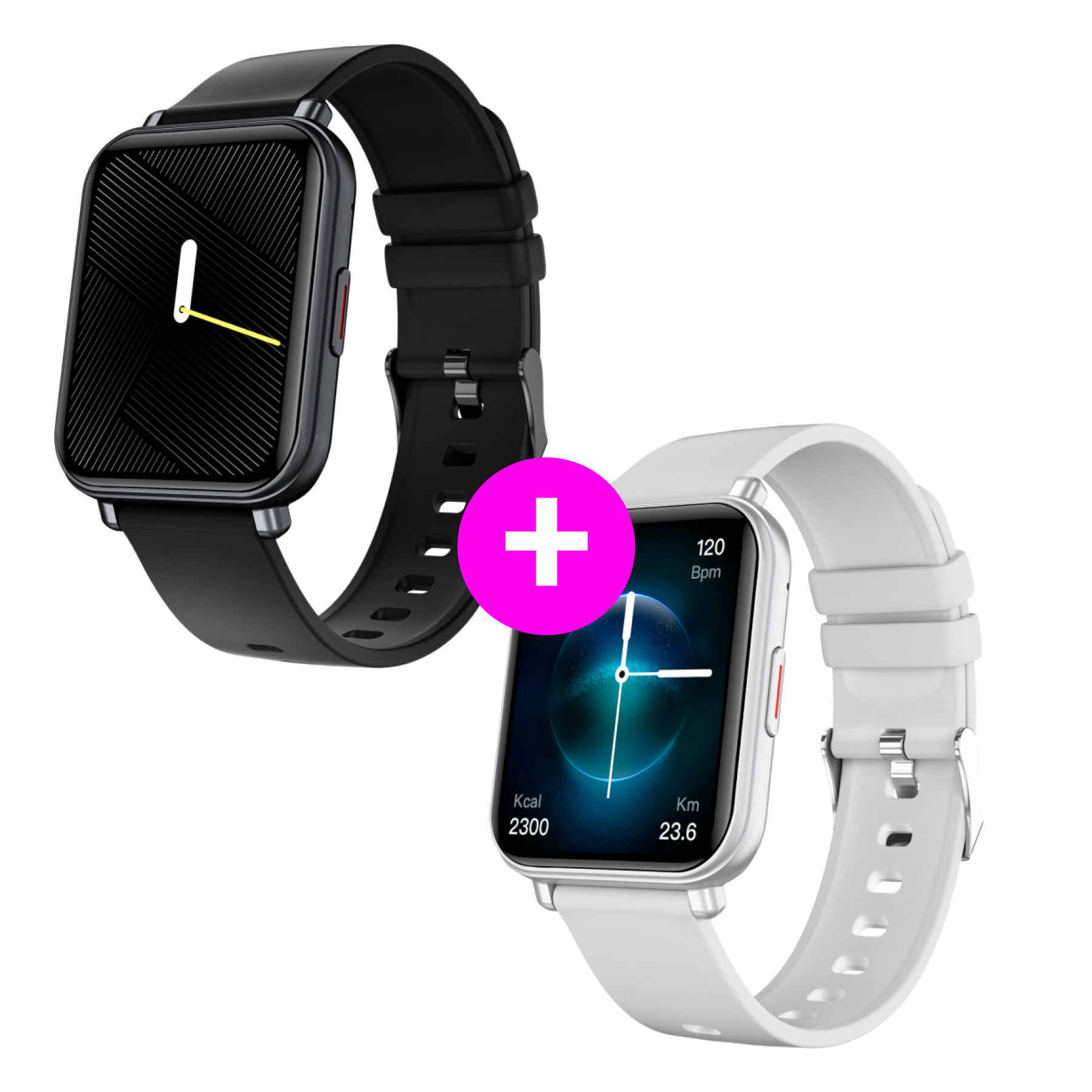 Zestaw promocyjny 2× Watch 4 Black + Silver