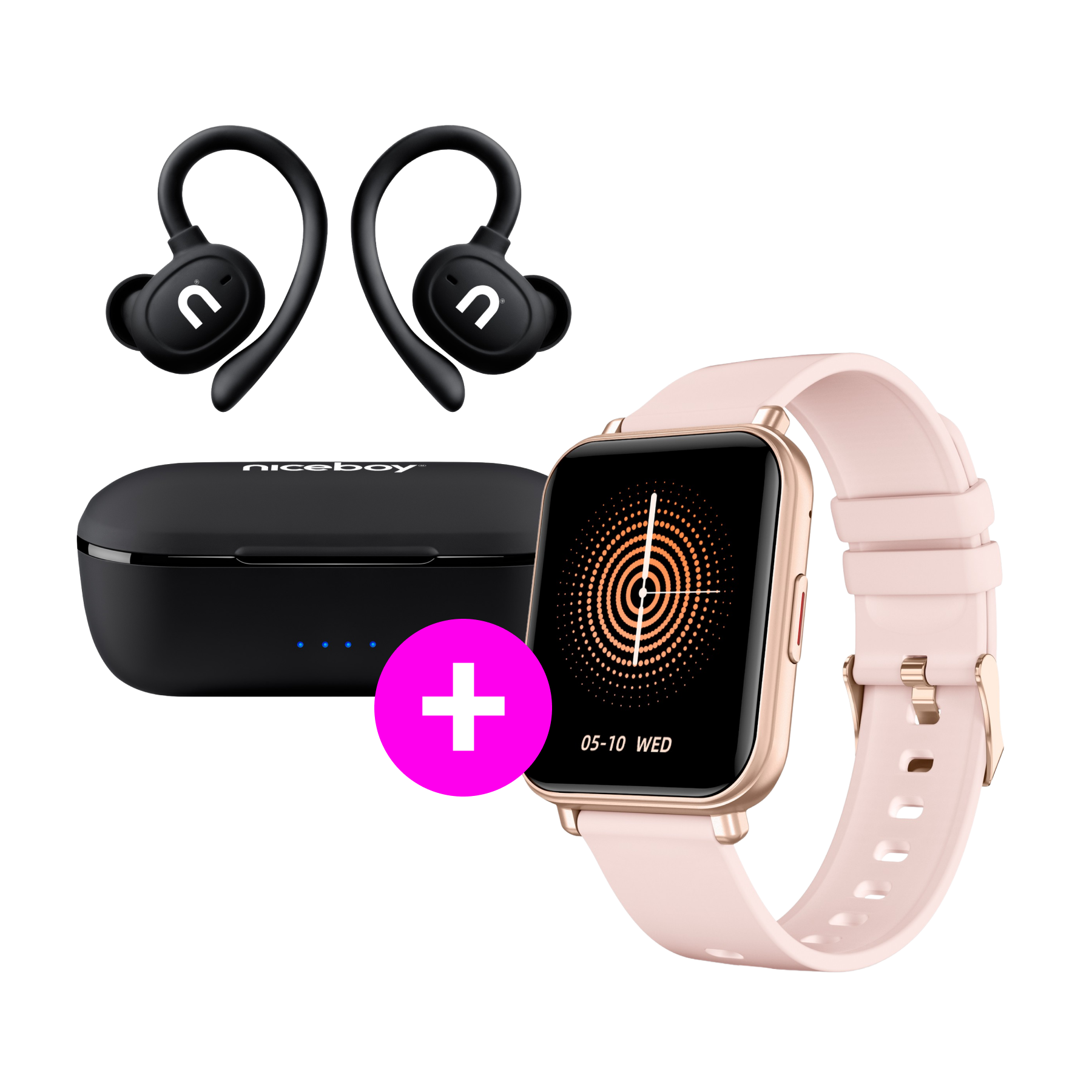 Zestaw promocyjny Airsport 3 PRO + Watch 4 Rose Gold
