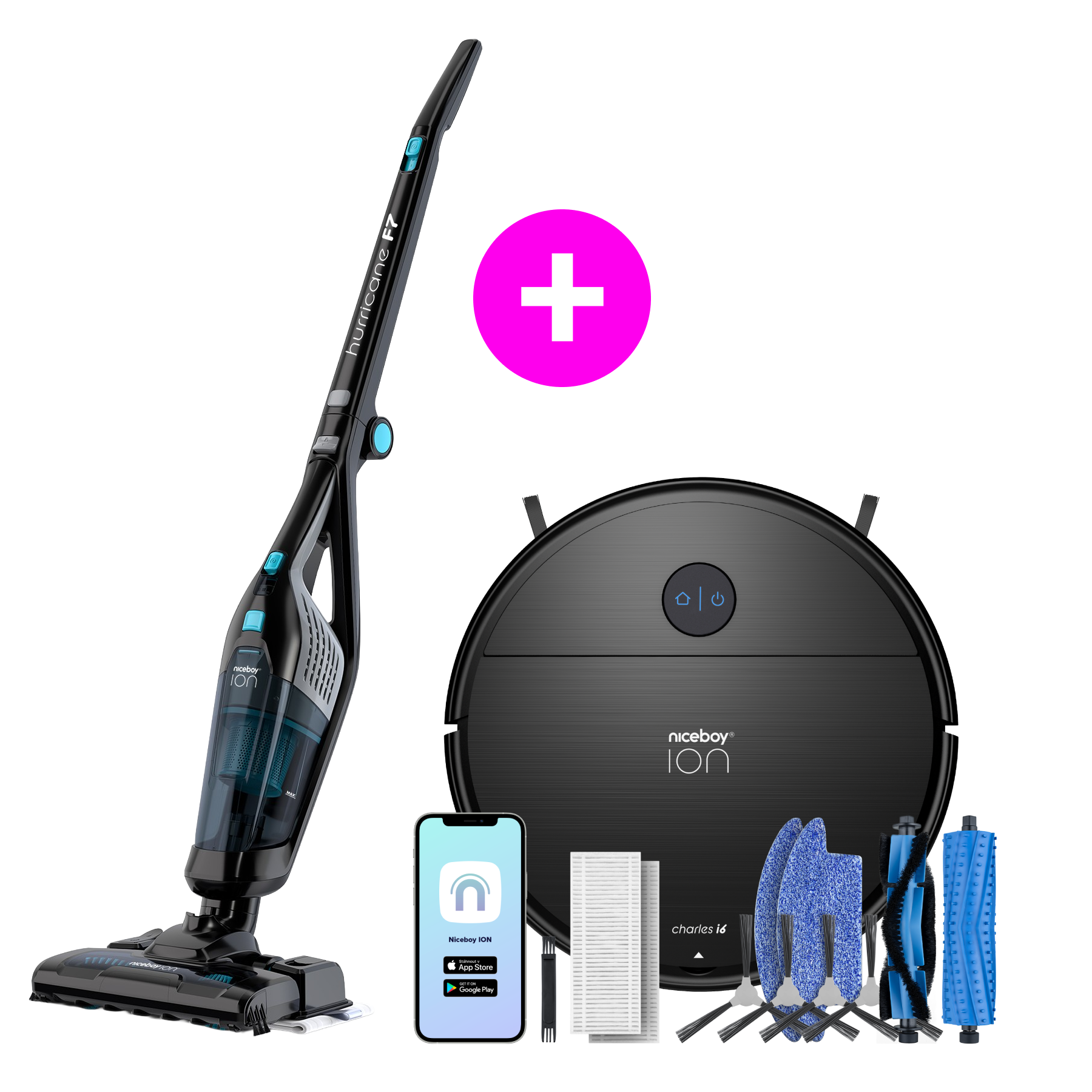 Zestaw promocyjny Hurricane F7 + Charles i6
