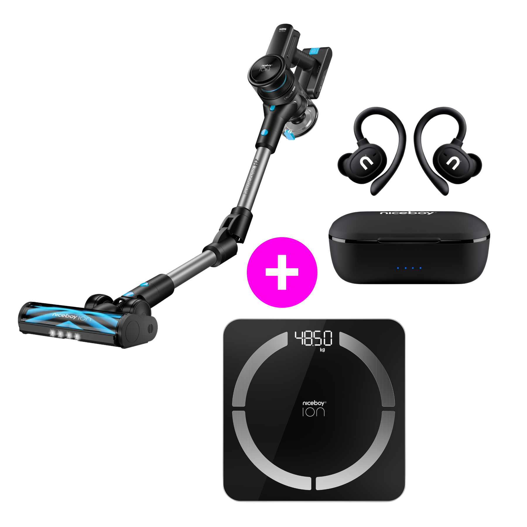 Zestaw promocyjny Hurricane H7 + Airsport 3 PRO + Smart Scale